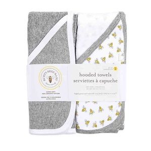 Burts Bees Baby 2 Pack Hooded Towel